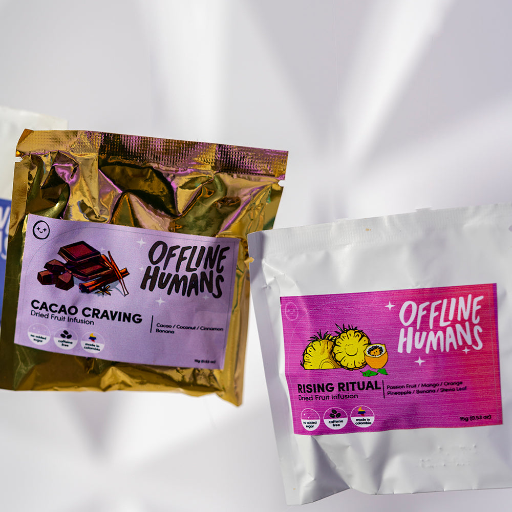 Single Serve Dried Fruit Infusion : Relaxing, Rising, Sleepy, Cacao