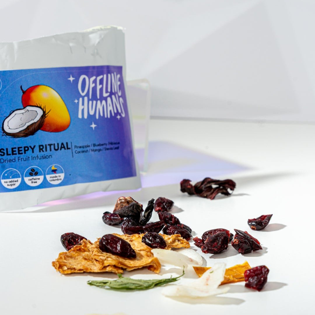 Single Serve Dried Fruit Infusion : Relaxing, Rising, Sleepy, Cacao