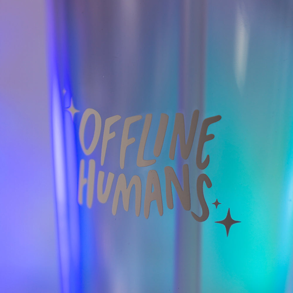 Offline Humans 20 oz Clear Tumbler