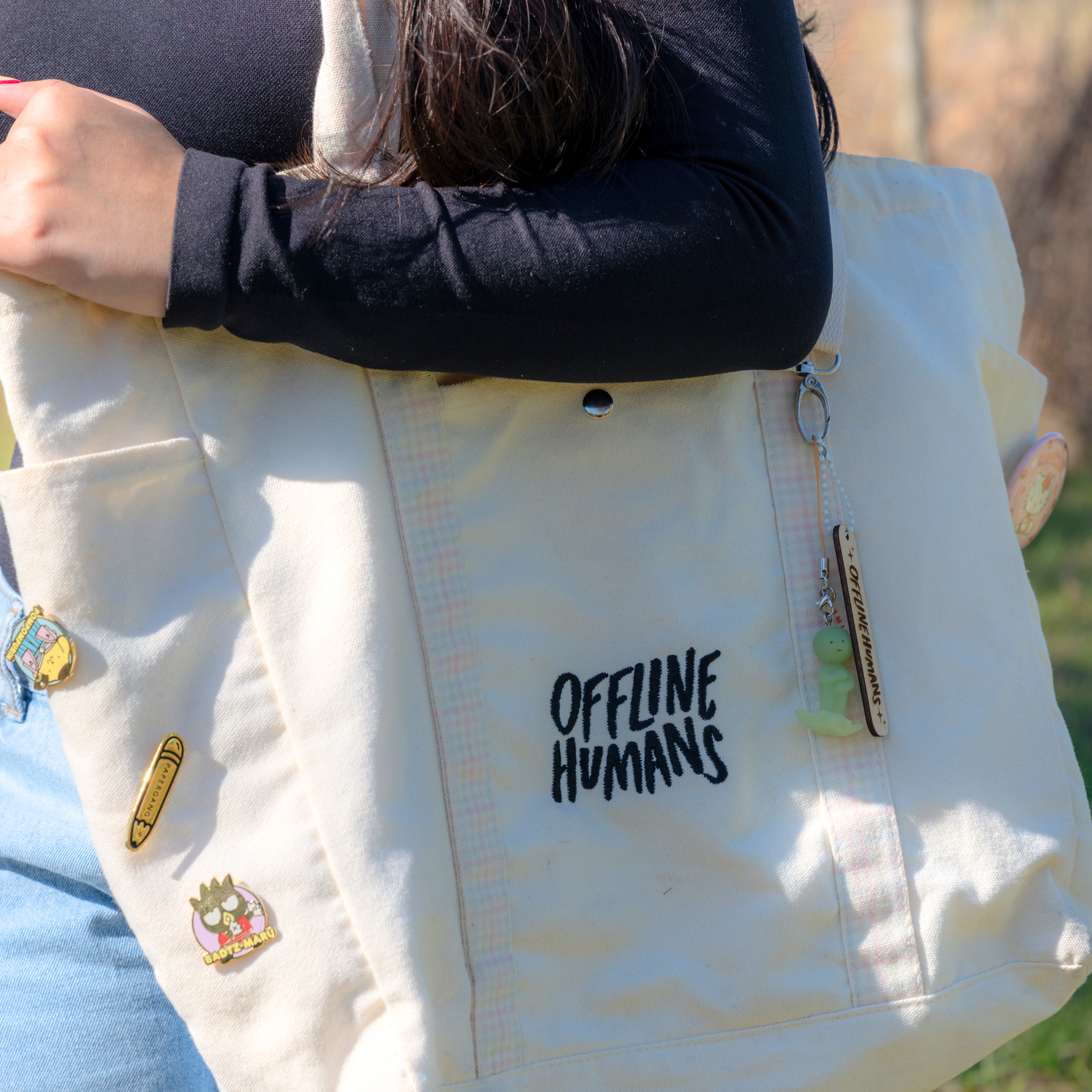 Offline Humans Tote Bag